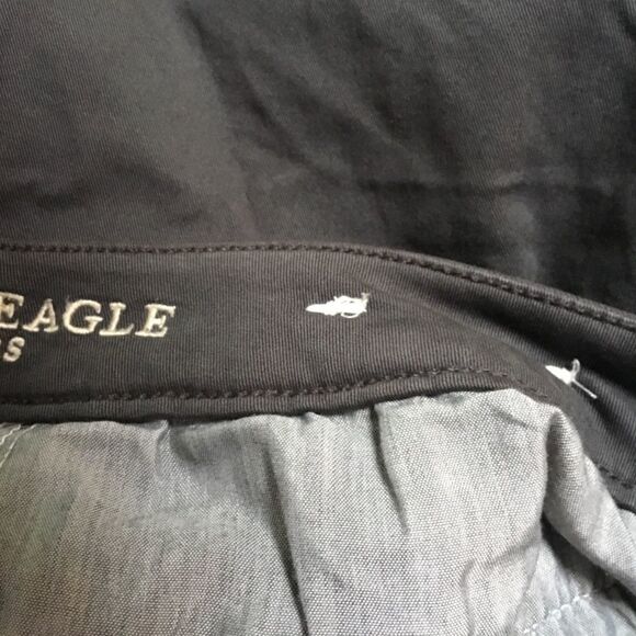 NWOT. American Eagle Brand Dark Olive Women’s Size 12S Slacks - Picture 6 of 10